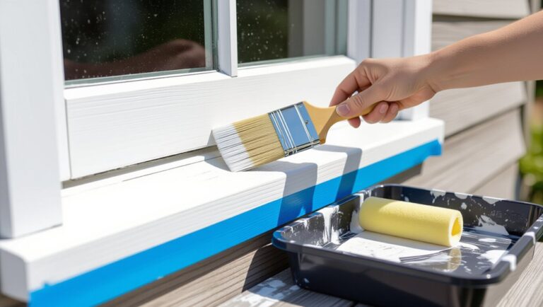 smooth exterior window painting