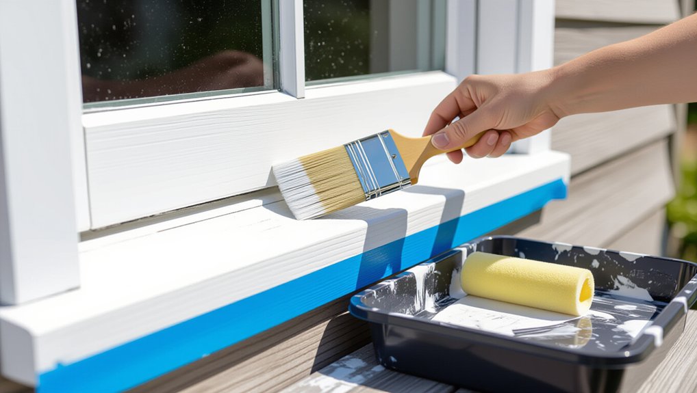 smooth exterior window painting