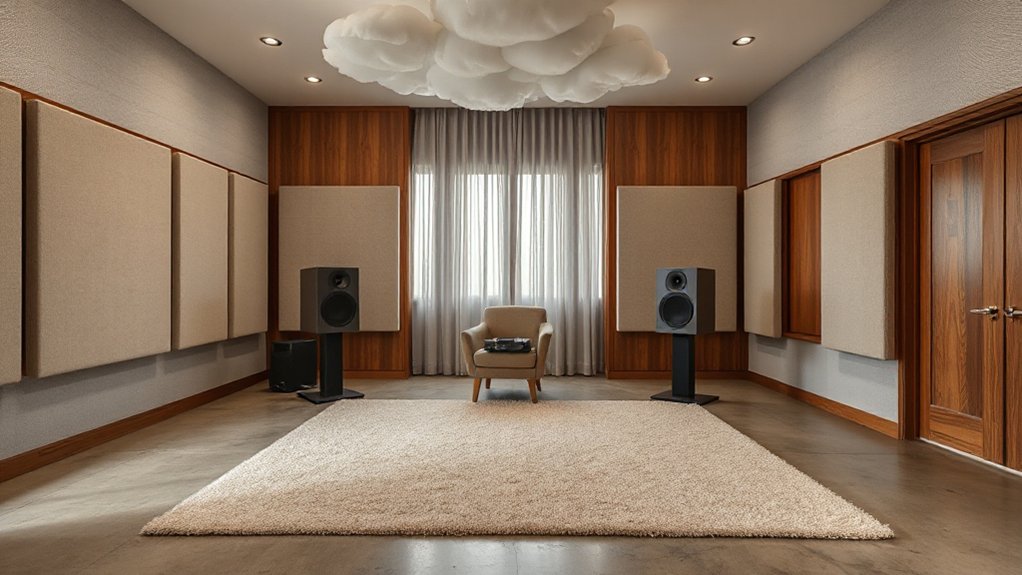 symmetrical centered speaker placement
