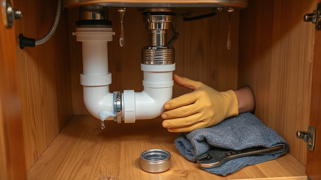 tighten reseal replace washers
