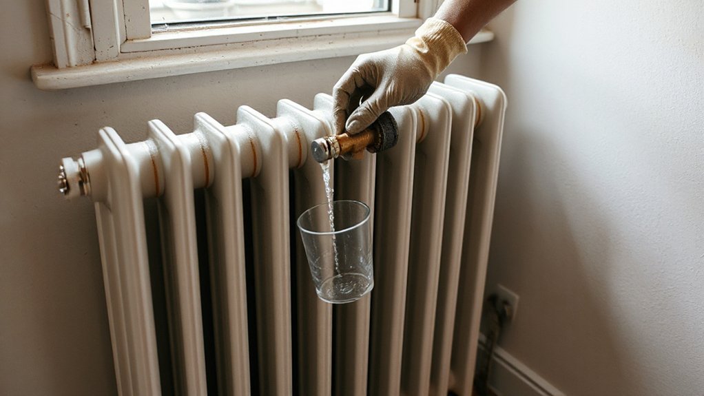trapped air causes cold spots