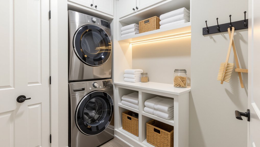 utility closet laundry transformation