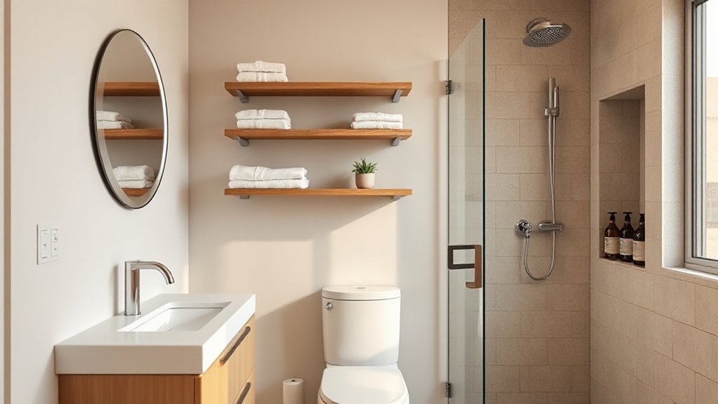 vertical bathroom storage tips