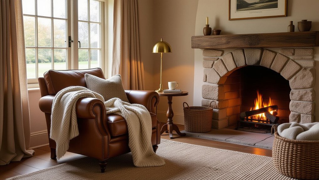 warm textured cozy interior
