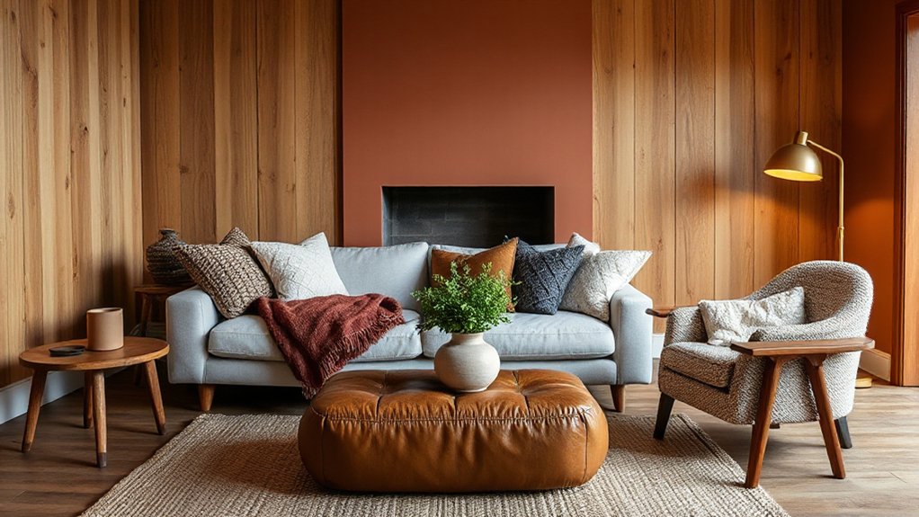 warm textured interior surfaces
